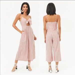 NWT Forever 21 - Coral & Cream Striped Cami Jumper